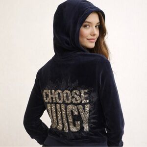 Juicy Couture Midnight Velour Jacket